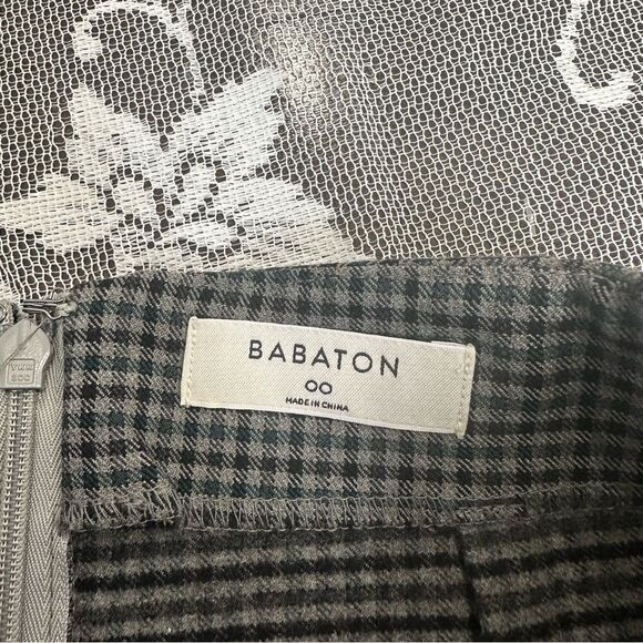 Aritzia Babaton Jethro Faux Wrap Mini Skirt Sz 00 - Picture 5 of 11